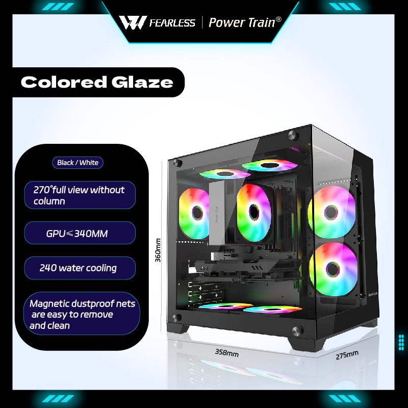 パワートレイン カラード グレーズ MATX ゲーミングPC - Pc Gaming Liquid のレビューと価格