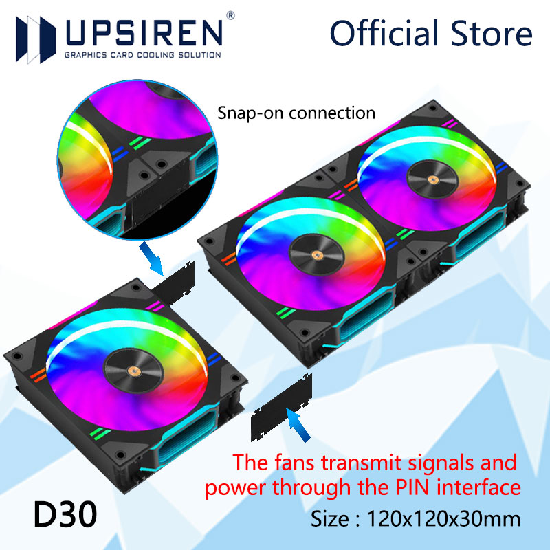 UPSIREN D30 120X120X30mm コンピュー - Pc Water Cooling のレビューと価格